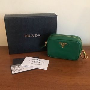 Prada leather pouch